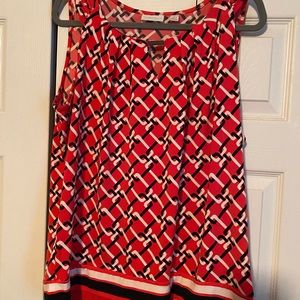 New York and Company Top with Silver bar accent